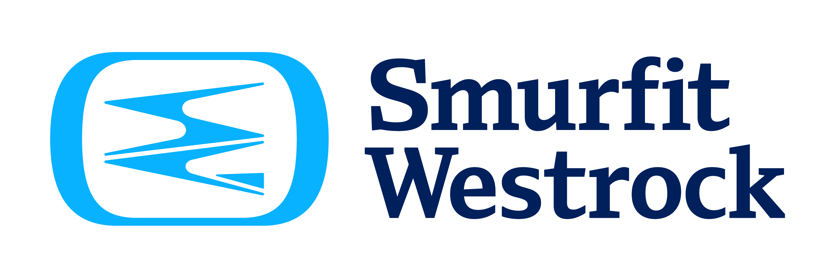 Dark blue and light blue Smurfit Westrock Logo 