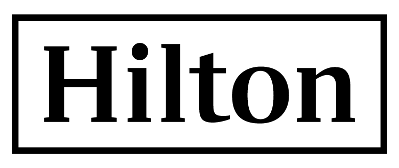 Black Hilton logo