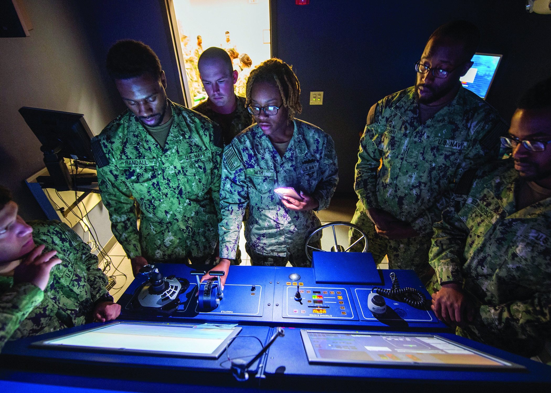 A group of navy sailors 