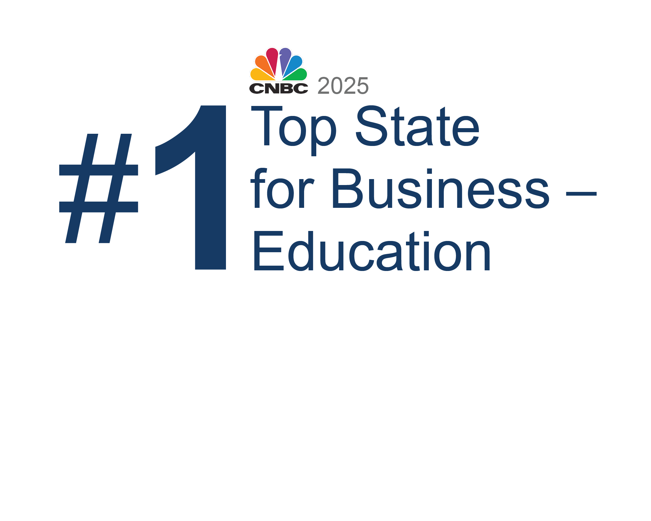 CNBC ranking #1 education 2025