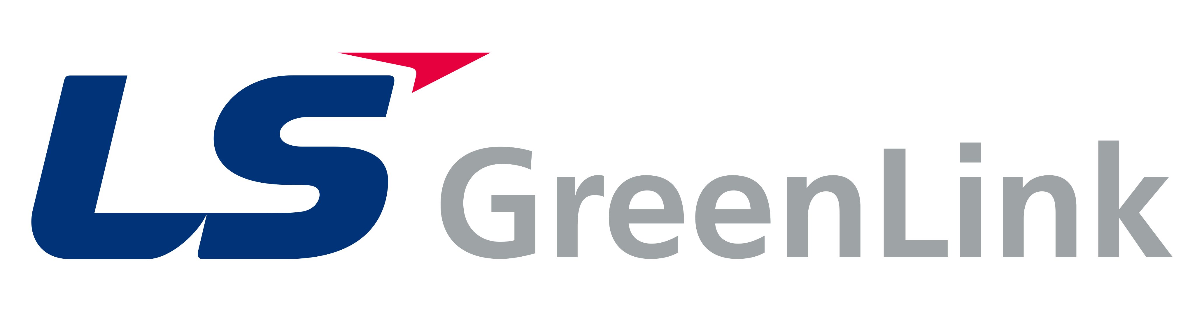 Blue and grey LS Greenlink logo