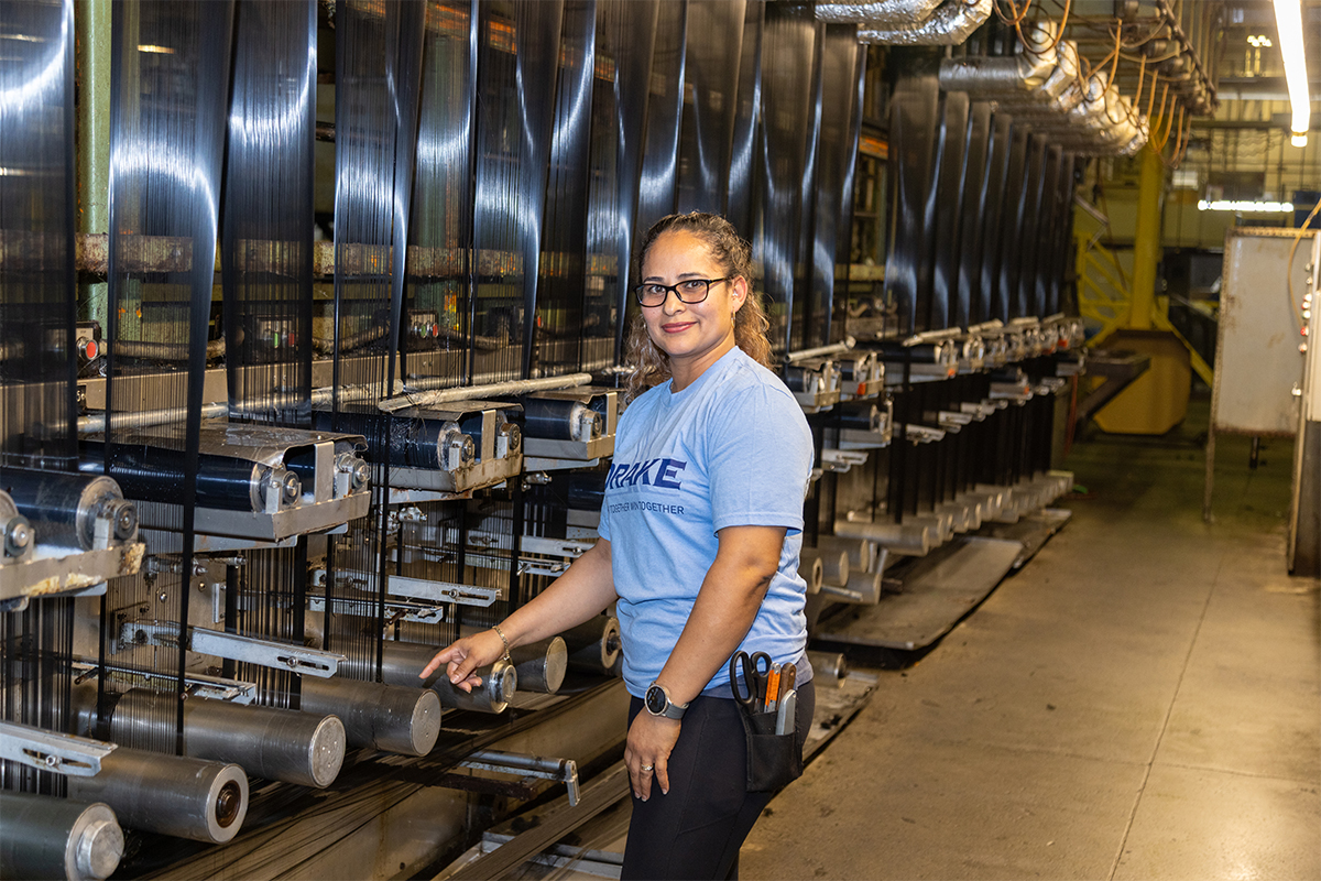 Drake Extrusion female employee