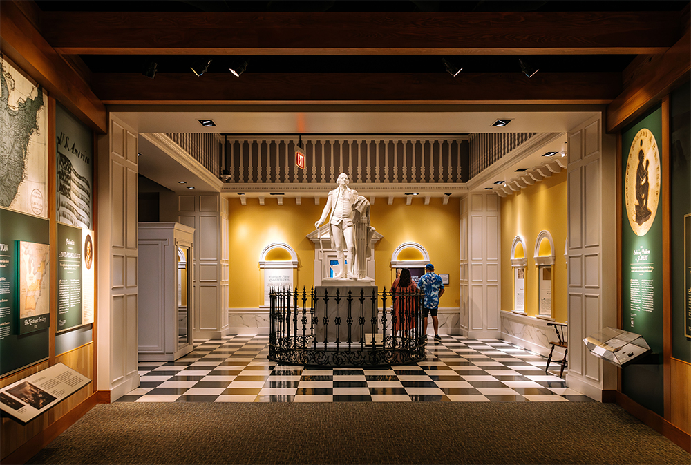 The American Revolution Museum at Yorktown showcases Virginia’s history in the war for independence. On July 1, the museum debuted its “Give Me Liberty: Virginia & the Forging of a Nation” exhibition, which includes an 1833 printing of the Declaration.