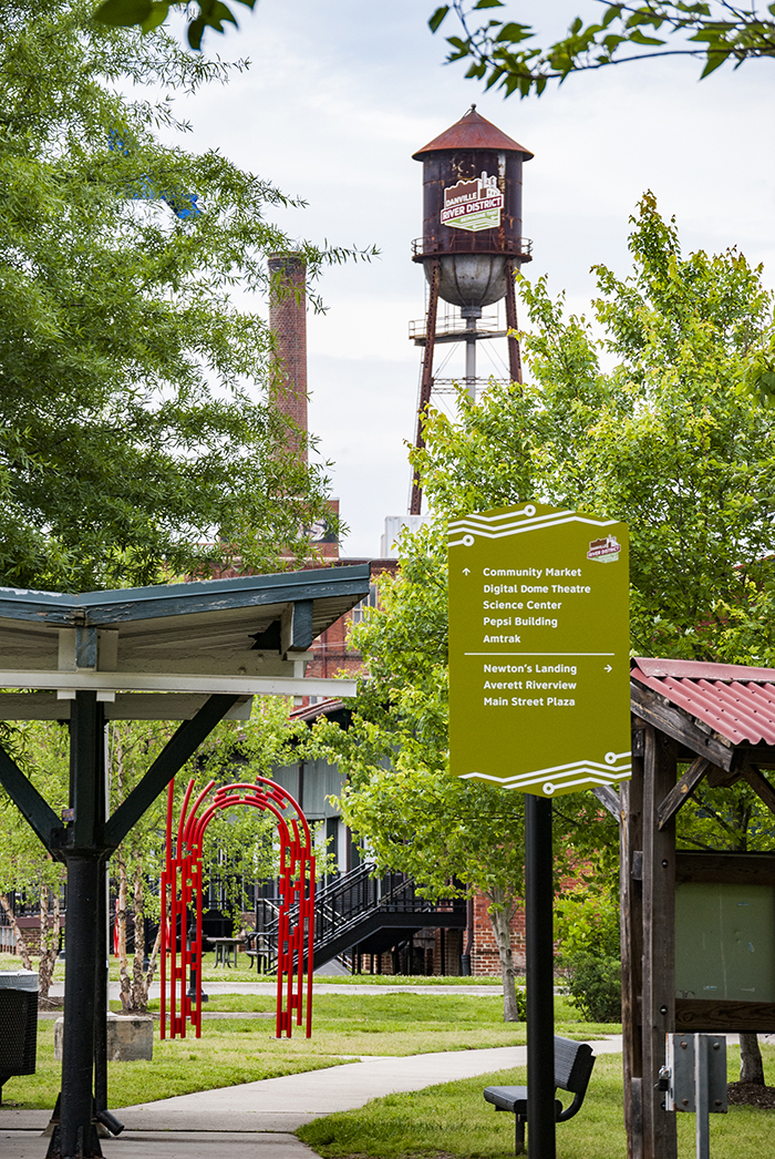 Danville’s River District includes a wide variety of local restaurants, breweries, and shops in an area that used to contain warehouses for the tobacco grown nearby.