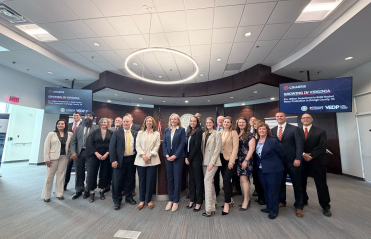 Photo of a group of people at the L3Harris Announcement