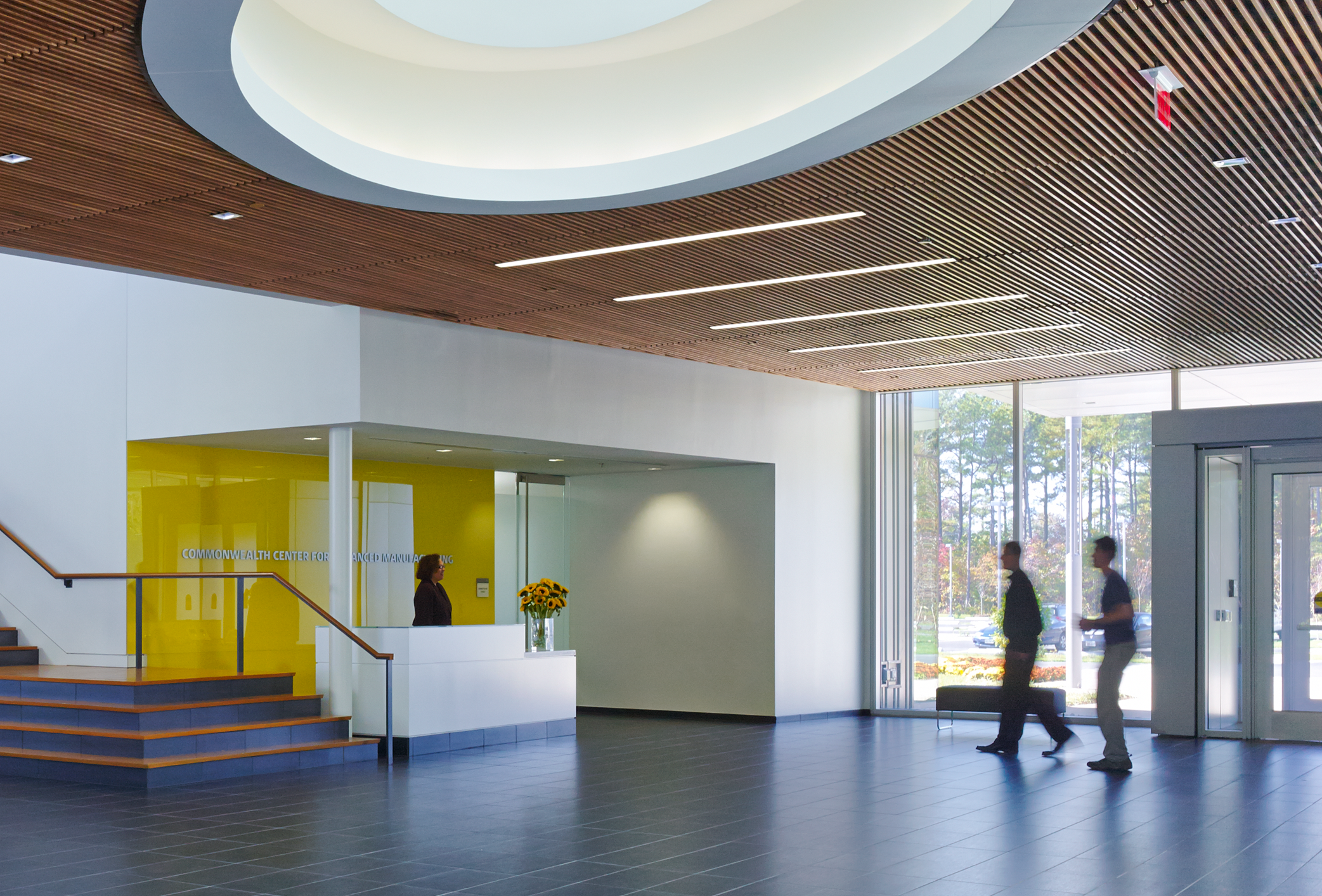 Commonwealth Center for Advanced Manufacturing building interior 