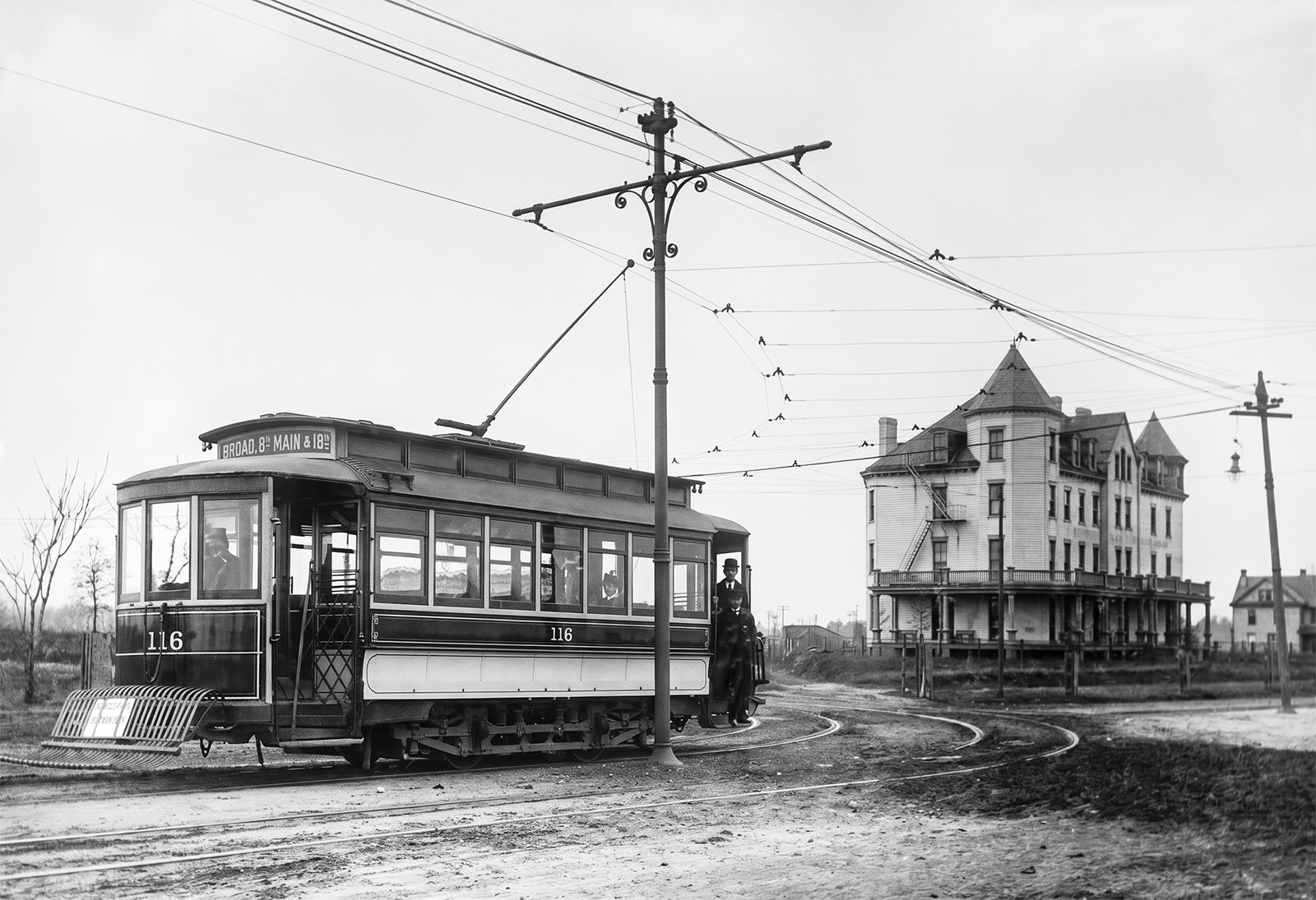 Black and White train 