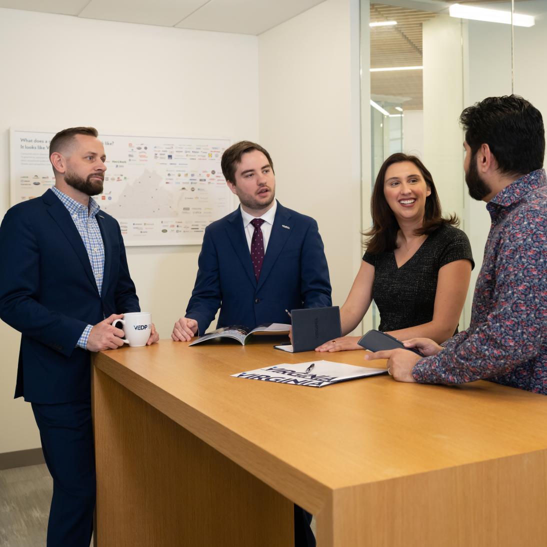 VEDP Staff at a conference table