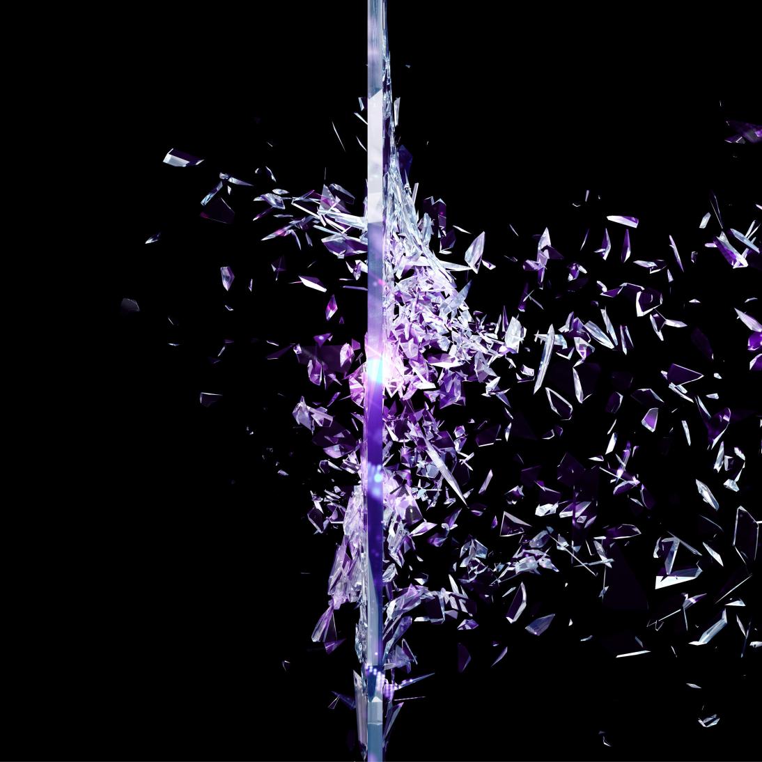 Glass shards fill the right side of screen