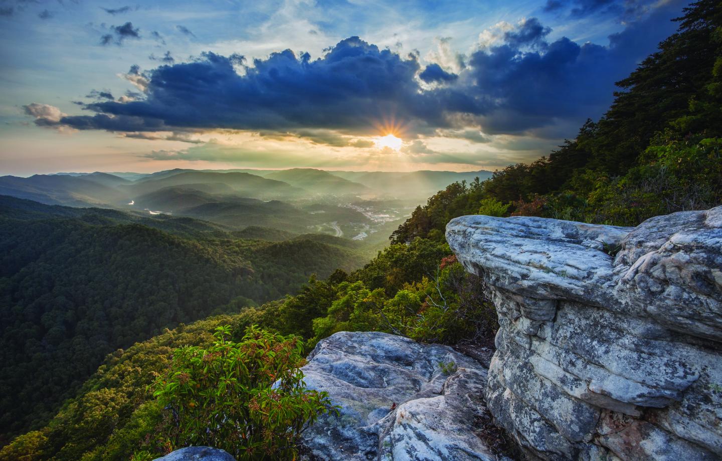 Aerial view of Cumberland Gap park