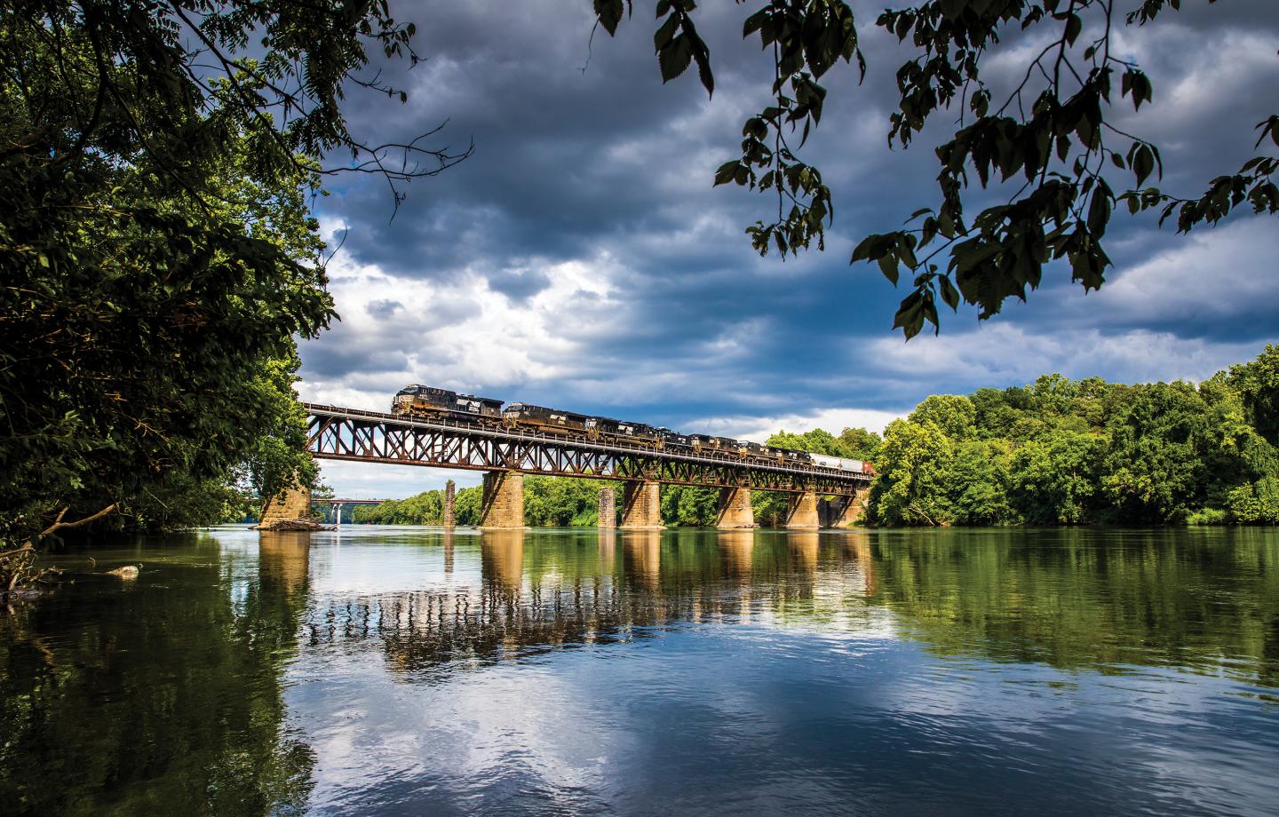 train over water