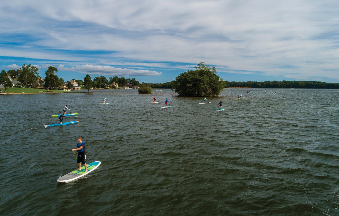 Paddleboard Race on Smith Mountain Lake in Franklin County