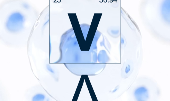 Blue bubbles with VA overlay