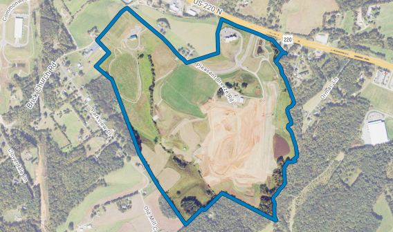 aerial shot of summit view dogwood site 