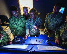 A group of navy sailors 