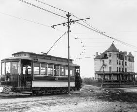 Black and White train 