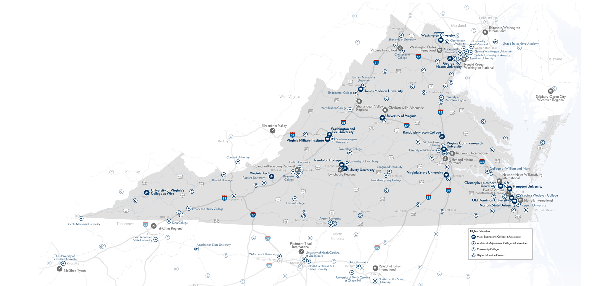 Higher Ed Map